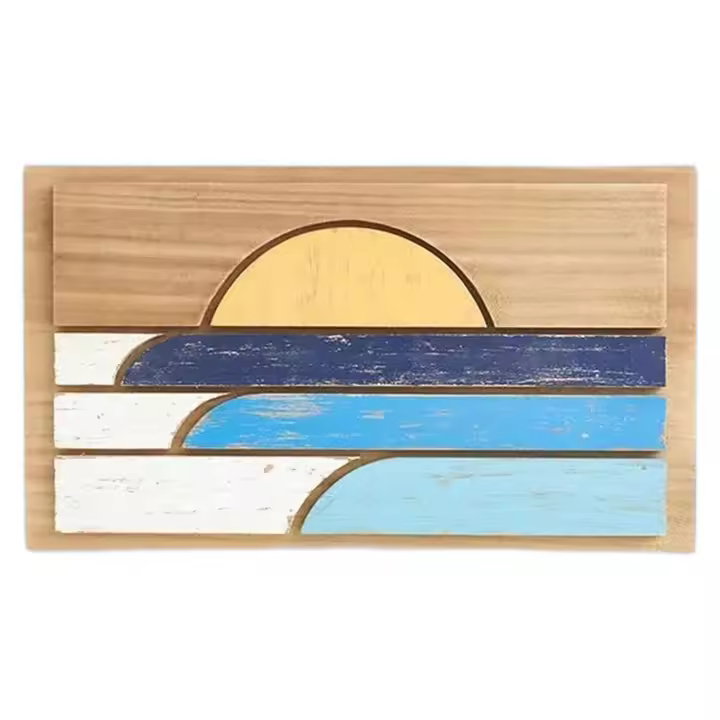 Cuadro Batela modelo Cuadro De Madera Puesta De Sol L: 585 Cm - H: 34 Cm  para unisex en color multicolor - 1