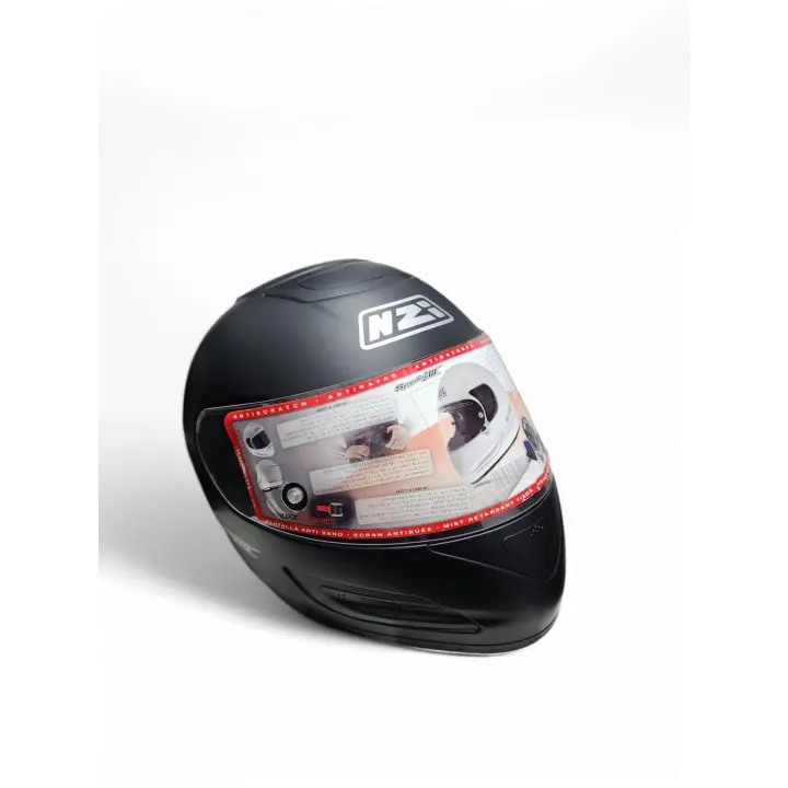 Casco integral Fibra de Vidrio NZI Spyder 3 GN - Negro mate - 1