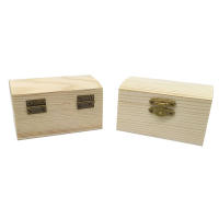 Caja De Almacenamiento De Madera Vintage Para Joyas Y Regalos Organizador Rectangular De 9*5.5*5cm DIY Crafts - details 2