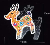 Plantilla De Bolas Hama 5mm Con Papel De Color Plástico Estencil Puzzle De Péguedos Pixel DIY Transparente Para Juguete Educativo Para Niños - details 18