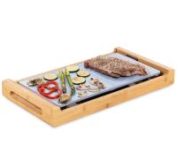 Plancha de Cocina Eléctrica Bambu 2 en 1 Antiadherente 1800w - Grill Portátil de Diseño Elegante y Máxima Funcionalidad - details 1