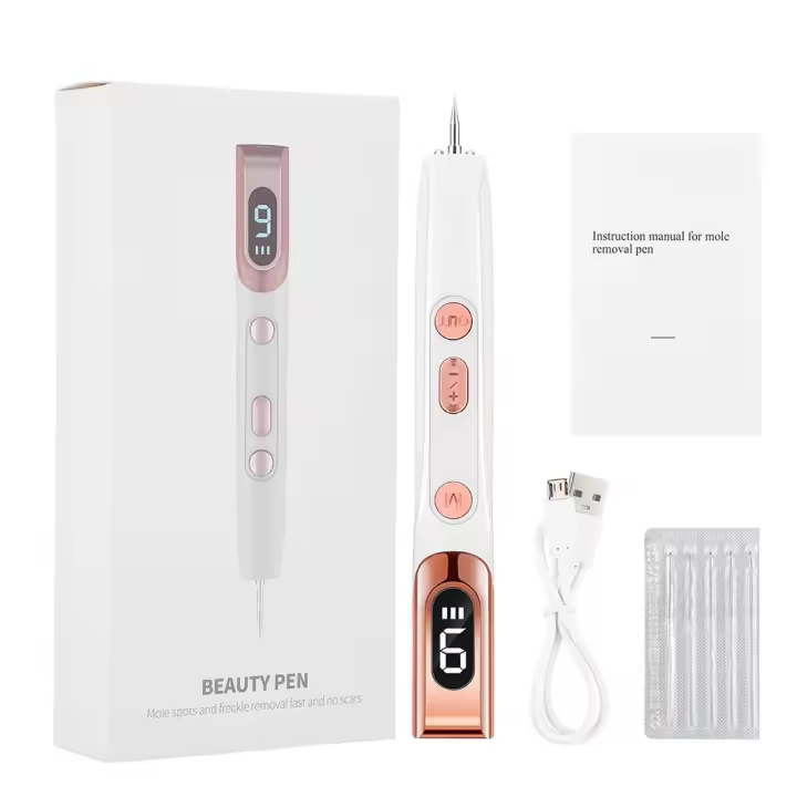 Pluma para detectar lunares, equipo de eliminación de manchas, instrumento de belleza láser, salón de belleza Facial, pluma para detectar lunares, oro rosa - 1