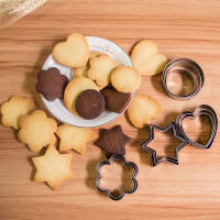 Molde De Galletas DIY Geométrico 24pcs Cortador De Galletas Para Cocina Doméstica Herramienta De Hornear Desayuno Snack Pastel Irregular Forma Molde - details 8