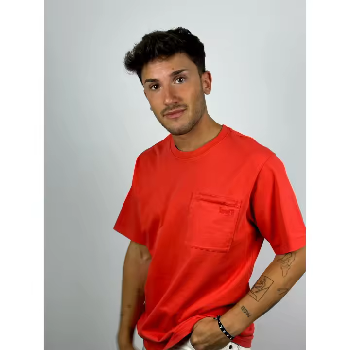 Camiseta Levi´S Ss Rlx Pocket Tee Pocket Rojo - 1