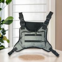 MEJORADA DL-42 Bolso de chaleco táctico de pecho, mochila de arnés ajustable con múltiples bolsillos, cómoda y transpirable, ideal para deportes al aire libre, senderismo, ciclismo, camping y uso diario - details 10