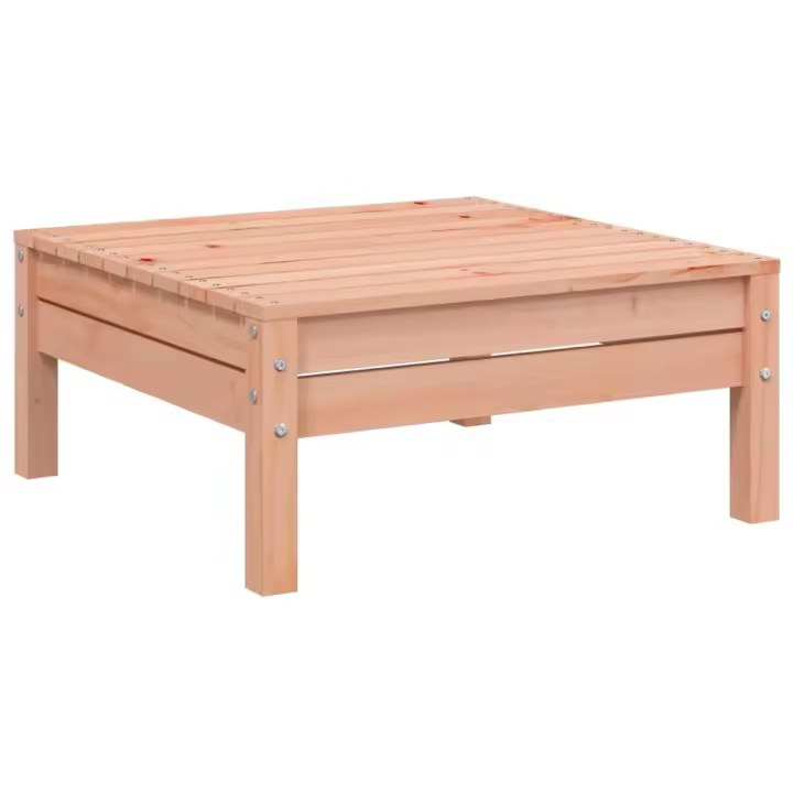 vidaXL Taburete de jardín madera maciza de pino Pino natural, Marrón cera, Douglas natural Conjunto Terraza Muebles Jardín Exterior Juego de Muebles de jardín Mueble Jardín Exterior Muebles de Salon Exterior - 1