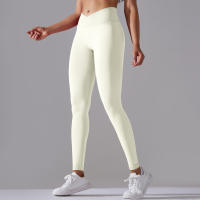 Leggings De Yoga Para Mujer Cintura Alta Levantamiento De Caderas Gimnasio Sin Costuras Pantalones De Deporte Fitness Running - details 62