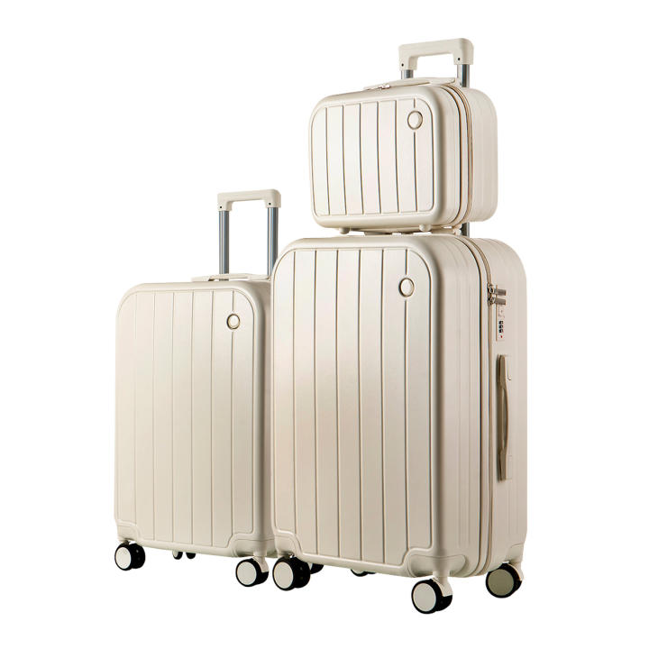 S7 STAR Juego de viajes 3 Maletas Tamaños 14", 20" y 28" Medidas maleta viaje, con Cerradura Numérica Maleta Cabina Trolley con Carcasa ABS Ligera, Asa Telescópica de Aluminio y 4 Ruedas Giratorias 360° juego maletas