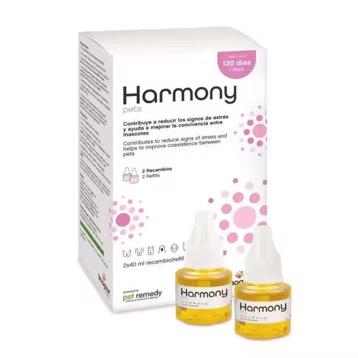 Harmony Pets 2 recambios de 40 ml producto natural que ayuda a reducir el estrés y mejorar la convivencia entre mascotas Urano - 1
