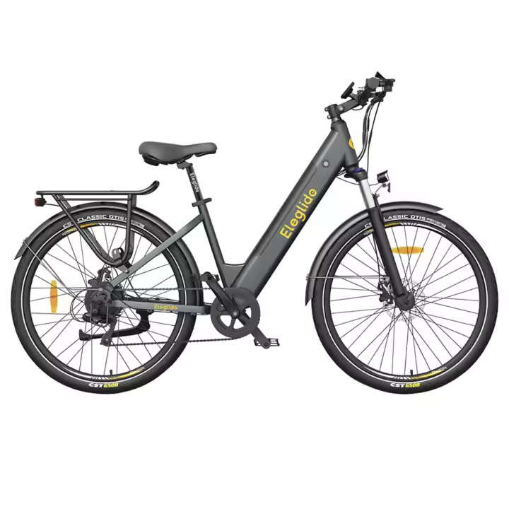 Ebike Bicicleta Carretera Bici 27.5 Pulgadas Bicicleta Electrica trekking Eleglide T1 Step-Thru Neumáticos CST Batería de 36V 13Ah Motor sin escobillas 250W 25Km/h 7 velocidades Shimano 100km de alcance máximo Impermeable IPX4 Carga máxima de 120kg - 1