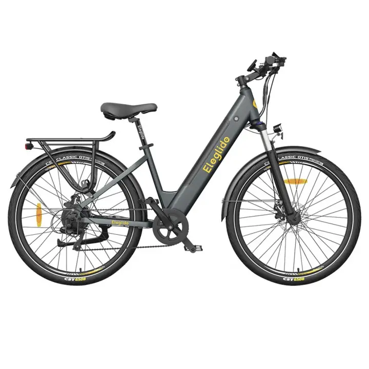 Ebike Bicicleta Carretera Bici 27.5 Pulgadas Bicicleta Electrica trekking Eleglide T1 Step-Thru Neumáticos CST Batería de 36V 13Ah Motor sin escobillas 250W 25Km/h 7 velocidades Shimano 100km de alcance máximo Impermeable IPX4 Carga máxima de 120kg - 1