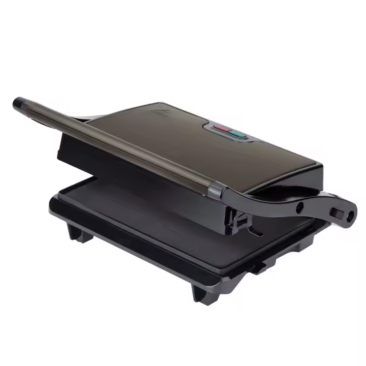 Jata Parrilla Eléctrica Grill con placas lisas antiadherentes de 22,5 x 14,6 cm, Cocina todo tipo de alimentos, Tapa superior basculante, Apertura 180º, 750 W - JEGR1106 - 1