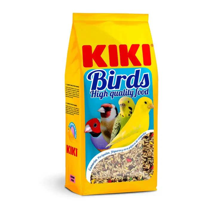 Kiki Canarios Sin Avena Con Vitaminas - Alimento Completo para Canarios, Periquitos, Jilgueros y otros Pajaros de Compañia - 5 Kg - 1