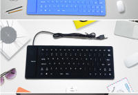 Teclado plegable de silicona de 85 teclas para PC, Notebook, tableta, portátil, Flexible, con cable, Mini USB, resistente al agua - details 3