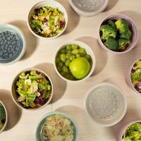 HOGUITA-Pack de 12 Recipientes de Plástico con Tapa en Color Surtido, Recipientes Reutilizables para Comida y Alimentos Sin BPA, Juegos de Tupper Plasticos para Alimentos, Fiambreras Aptas para Microondas, Congelador y Lavavajillas - details 2