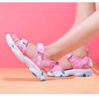 Sandalias De Playa Antideslizantes Para Niñas Verano Talla 29-38 Con Diseño De Flores Zapatos Planos Casuales Transpirables Para Niños - details 6