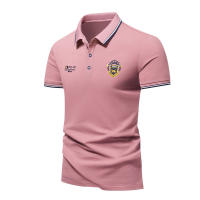 Camisa Polo Para Hombre Nuevo Verano Manga Corta Bordada Lujo Top Casual Cuello Redondo Transpirable Ligera De Mantener - details 5