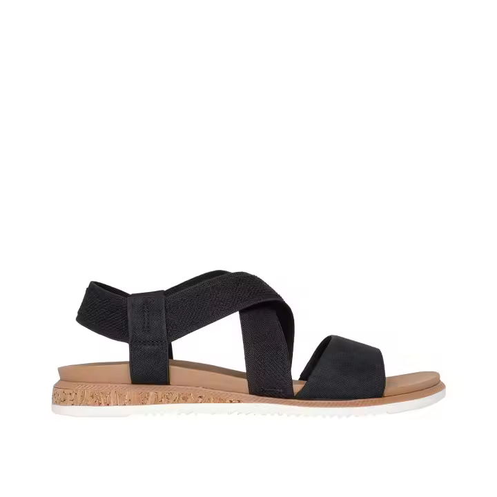 Sandalias mujer Skechers BOBS Desert Kiss Low 114705 deportivas en negro - 1