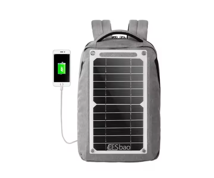 Panel Solar Portátil Para Carga De Móvil Impermeable USB Para Camping Y Senderismo Batería De Carga Para Teléfonos Móviles - 1