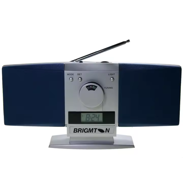 Radio Brigmton Bt-242 Radio Am / Fm  2 Altavoces  Y  Alarma - 1