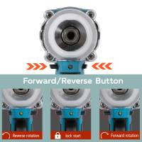 18V Destornillador inalámbrico de alta potencia, taladro eléctrico recargable, batería de litio, herramientas multifuncionales, taladro de impacto Aplicable a Makita - details 3