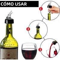 Triturador Automático De Botella De 1 Oz (30 mL) Pack De 3 Dispensador De Cócteles Y Vino Medidor Rápido Para Bebidas - details 3