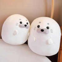 Nueva Adorable Peluche De Señorón En Algodón Sastre Juguete De Lobo Marino Suave Regalo Kawaii Para Dormir Y Abrazar - details 3