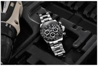 Reloj De Pulsera De Cuarzo Para Hombre PAGANI DESIGN 2024 Multi Zona Horaria 40MM Marca Top Lujo Cronógrafo VK63 Acero Inoxidable Resistente Al Agua - details 15
