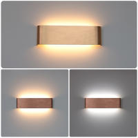Lámpara De Pared LED 12W Para Interior En Oro/Café Luz Moderna Con Iluminación Versátil Para Cocina Comedor Dormitorio Estudio Baño Instalación En La Pared - details 0