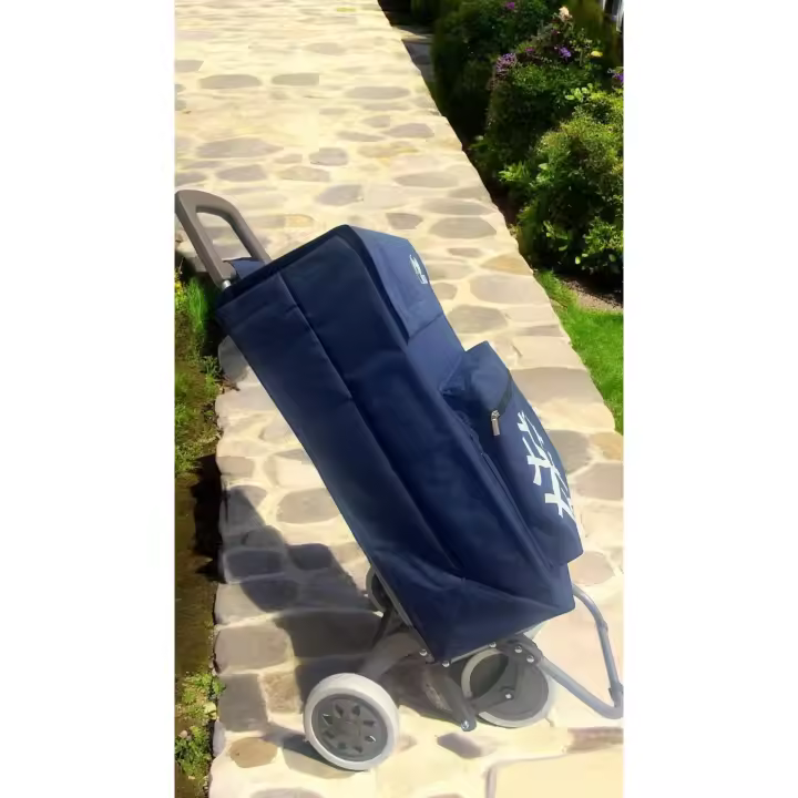 Carro Carrito de Compra Plegable [Carro Carrito] Ligero Bolsa Termo 90x30x39cm , Resistente, Plegable, con 4 Ruedas Resistentes, para la Compra - 1