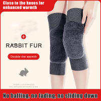 Protector De Rodilla Para Invierno Con Pelo De Conejo Para Hombres Y Mujeres Personas Mayores Alivio Del Dolor De Rodilla Deporte Running - details 2