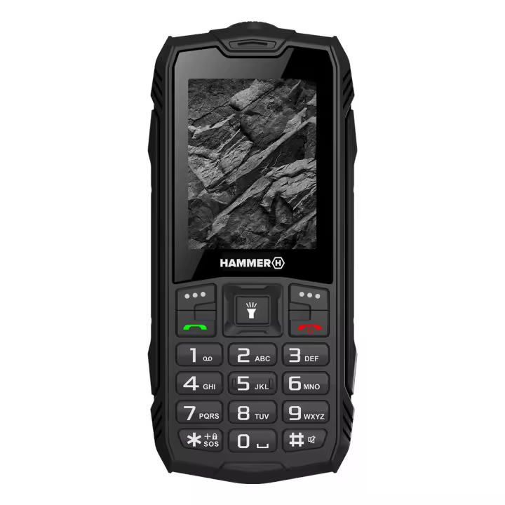 Telefono movil rugerizado hammer rock 2.4 pulgadas - 0.3mpx - 2g - 1