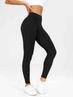 Pantalones De Yoga V-Forma Alta Rebound Levantamiento De Caderas Pleated Sudaderas Entrenamiento Correr Fitness Leggings De Yoga Para Mujer Cintura Elástica Material Poliéster Sin Bolsillos Transpirables Y Cómodos - details 3