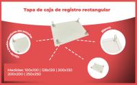 Banner - Tapa de caja de registro rectangular