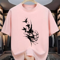 Camiseta De Algodón Para Hombre Vintage Con Impresión De Corvo Estilo Urbano Casual Manga Corta Oversized Top Para La Vida Diaria - details 7