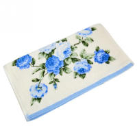 Toalla De Rociador De Algodón 100% Con Estampado De Peonía Secado Rápido Para Baño Toalla De Cara Hogar Hotel Tejido Rectangular - details 7