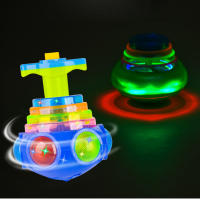 UFO Giratoria LED Para Niños Juguete De Luz Y Música Rotación Interactiva Regalo De Cumpleaños Divertido Juguetes De ABS - details 4