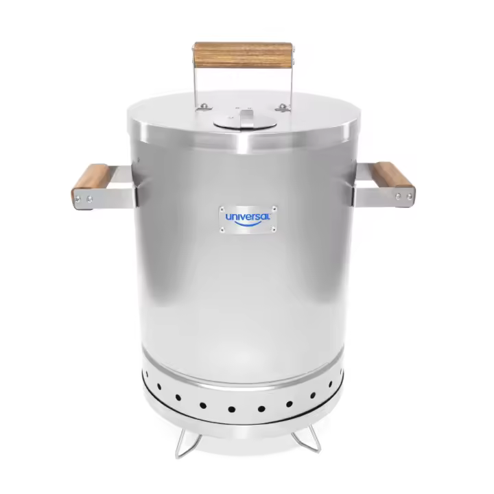 Barril Ahumador de 6lb Acero Inoxidable Universal 54.3 x 42.4 x 30 cm - 1