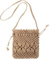 Bolso de hombro tejido a mano de paja de algodón Crochet Lassel Beach Bohemian Purse para Mujer - details 4