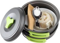 Kit de utensilios de cocina para acampar, juego de cocina para acampar, juego de sartenes y ollas para acampar para viajes - details 0