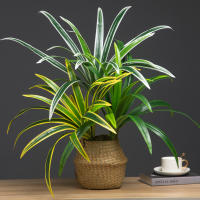 Planta Artificial De Gran Tamaño 60cm Con 18 Hojas De Orchidáceas Para Decoración De Jardín Interior Y Exterior Arbolado Falso Para Hogar Y Exposiciones - details 0