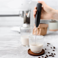 Espumador de Leche, Espumador Leche Electrico con Batidor de Acero Inoxidable, Batidor de Leche Espuma Electrico para Café, Lattes, Capuchino, Matcha, Funciona con Pilas - details 3
