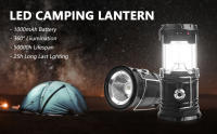 Lámpara Camping, Linterna de Camping, Lampara Camping Recargable, Linterno Solar Recargable, Faroles Portátiles LED Lámpara, Lampara Camping Solar Portátil Impermeable para acampar al Aire Libre [Clase de eficiencia energética A +++] - details 1