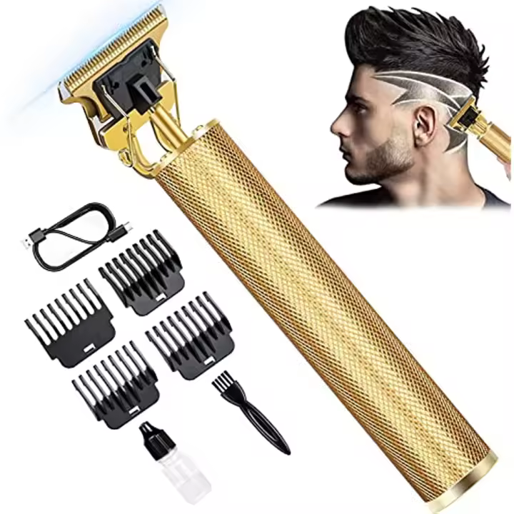 Máquina de Corte de pelo Eléctrico vintage T9 Clipper fur recargable hombre afeitadora trimmer para hombres peluquería profesional Nueva Venta Caliente - 1