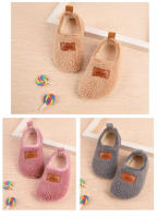 Zapatillas De Invierno Para Niños Y Niñas Suaves Y Cálidas Antideslizantes Para Interior Zapatos De Escolaridad Poliéster Plush - details 1