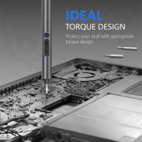 Juego De Destornilladores Eléctricos De Precisión 28 En 1 Sin Cable Mini Herramienta De Reparación Con 24 Piezas Magnéticas 2 Configuraciones De Torque 3 Luces LED - details 7