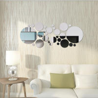 Pegatinas De Espejo De Acrílico 3D Redondas 26 Piezas Decoración Para Pared DIY Para Habitación Baño Y Fondo De TV - details 2