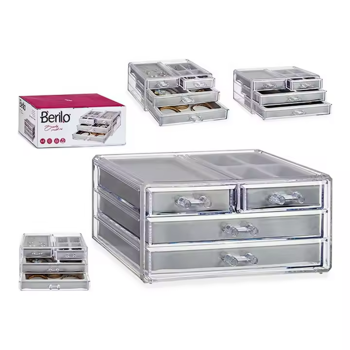 Caja-Joyero Berilo HFX-117 Transparente Metacrilato - 1