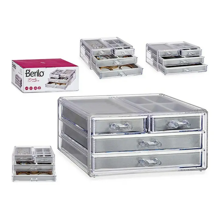 Caja-Joyero Berilo HFX-117 Transparente Metacrilato - 1