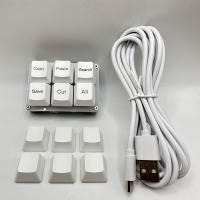 Teclado Mecánico De Un Solo Mano Con 6 Teclas De Copia Pegado Búsqueda Y Guardar Para Trabajo Y Juegos Con Macro De Atajos Programables - details 6